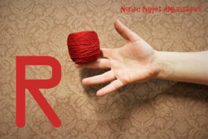 Photo: wool and letter R