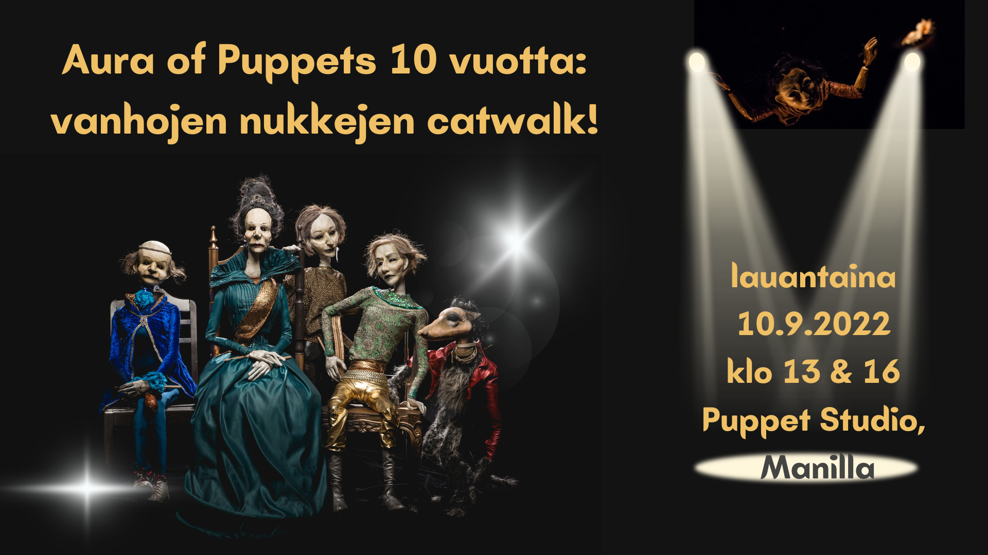 You are currently viewing Aura of Puppets juhlistaa 10-vuotiasta verkostoa vanhojen nukkien catwalkilla